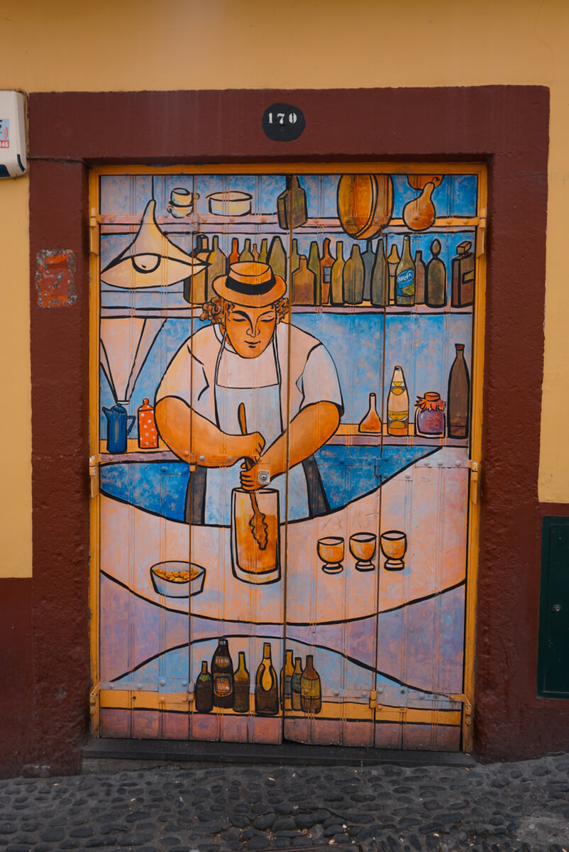 Madeira Funchal calle de santa maria