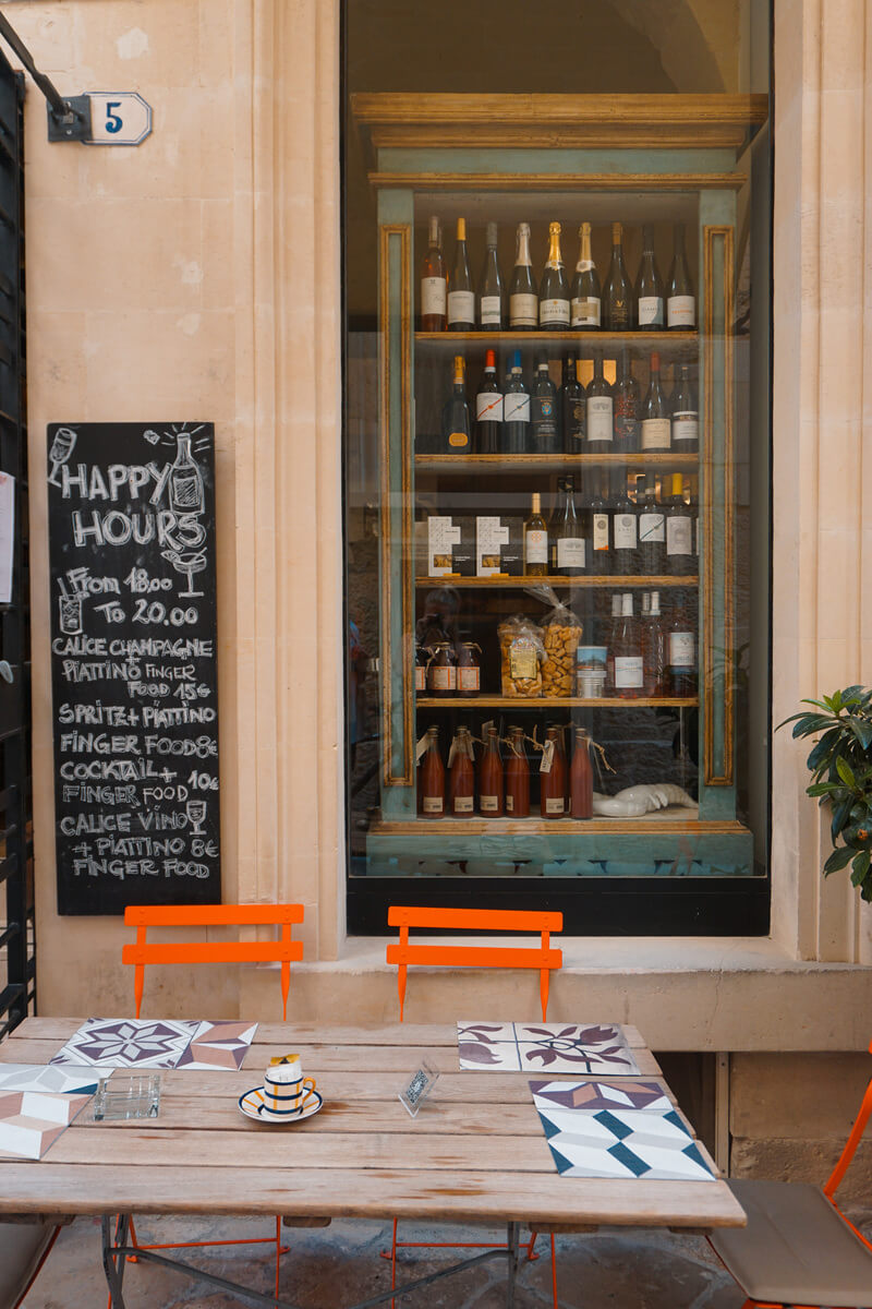 Lecce terras in het centrum