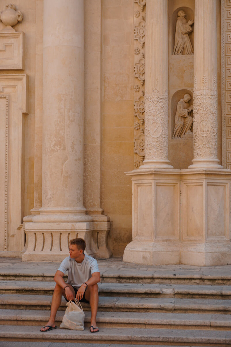 Lecce voor de Santa Croce Basiliek