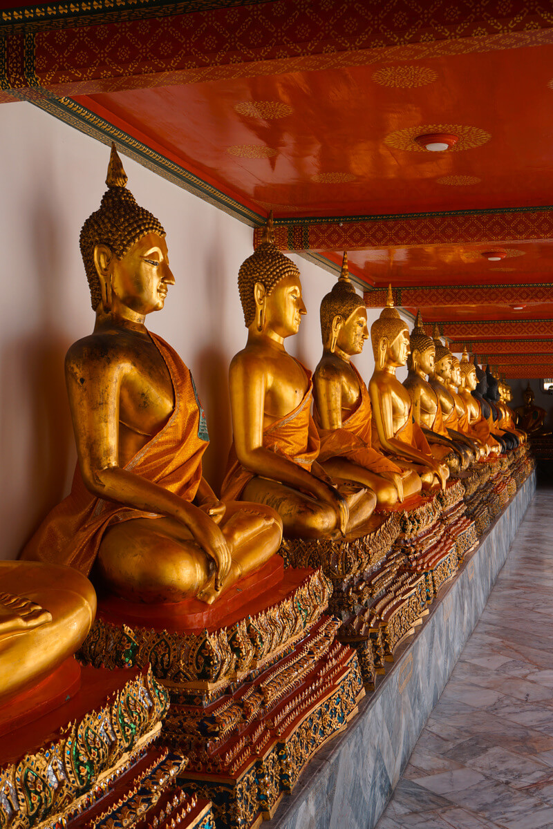 Bangkok Wat Pho Gouden Buddhas